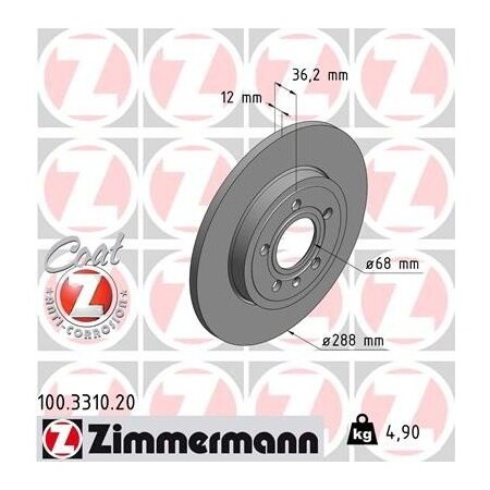 Zimmermann Standard/Coated, 100331020 100331020